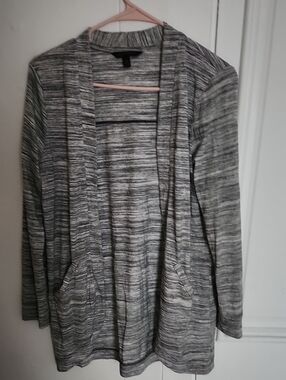 Banana Republic Gray Marled Knit Cardigan Size Medium